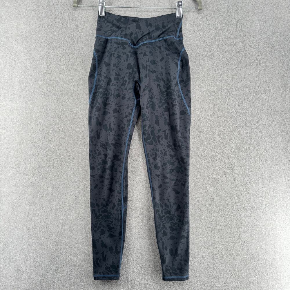Alphalete Full Length Leggings No Size‎ Tag S/XS? Blue Grey Sporty Workout